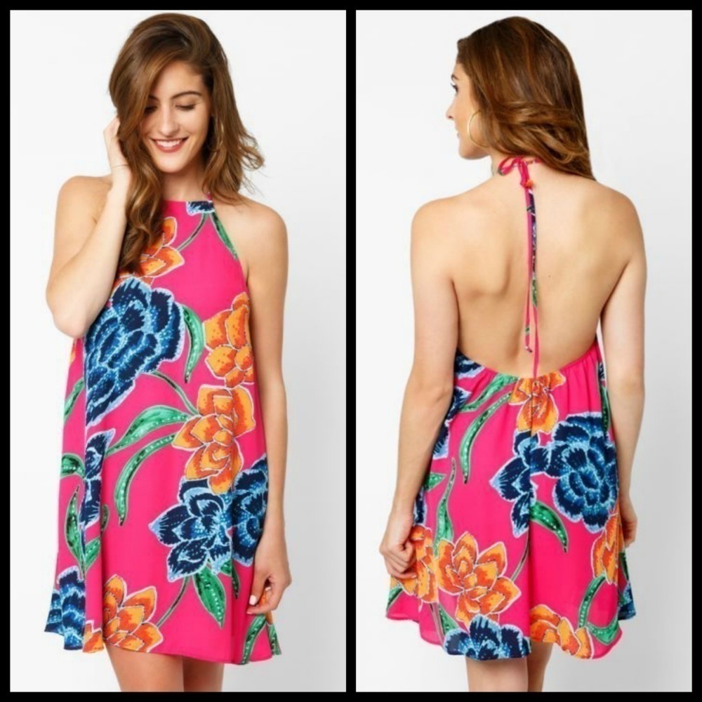 💕SHOW ME YOUR MUMU💕 Katy Halter Dress Floral NWT - Picture 4 of 8